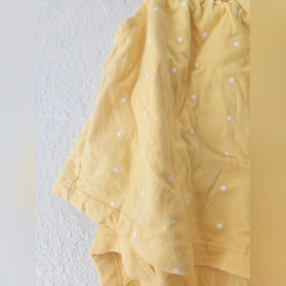 baby gap yellow romper, 3 months
